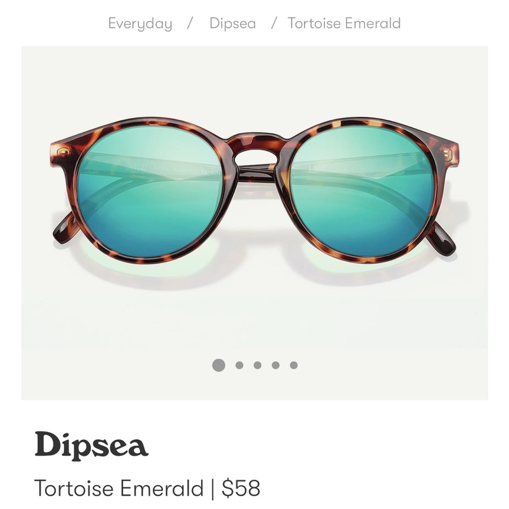 Sunski Dipsea Glasses in Tortoise and Emerald